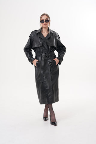 The Raven Black Leather Women Jacket