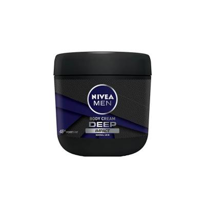 Nivea Men Deep: 400ml Hand & Body Lotion - Moisturizing Cream with Woody Spicy Scent for Normal Skin - Long Lasting Hydration - Glamourous Grace