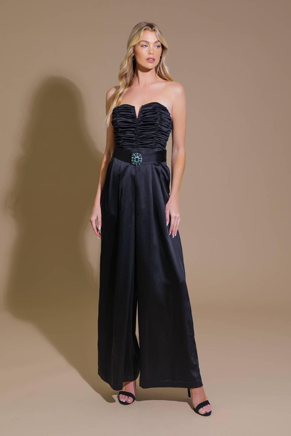 LOST IN YOUR EYES WOVEN JUMPSUIT - Glamourous Grace