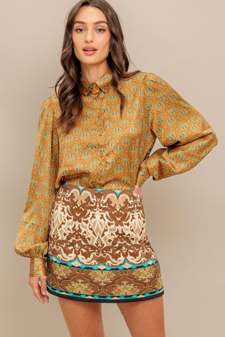 MOROCCAN MUSE WOVEN SKORT - Glamourous Grace