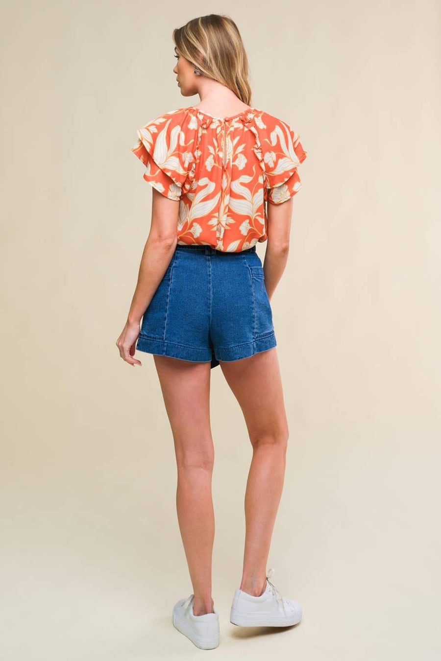 AZURE ELEGANCE DENIM SKORT - Glamourous Grace