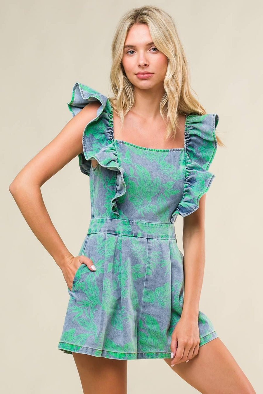 INCREDIBLE LOVE DENIM ROMPER - Glamourous Grace