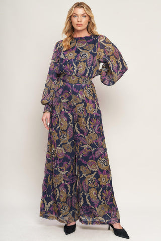 WHISPERING PINES WOVEN JUMPSUIT - Glamourous Grace