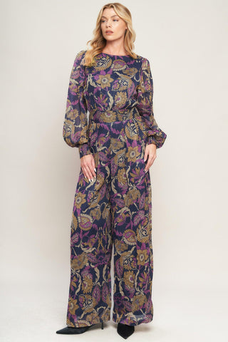 WHISPERING PINES WOVEN JUMPSUIT - Glamourous Grace
