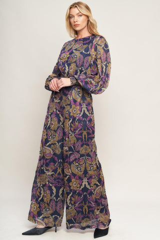 WHISPERING PINES WOVEN JUMPSUIT - Glamourous Grace