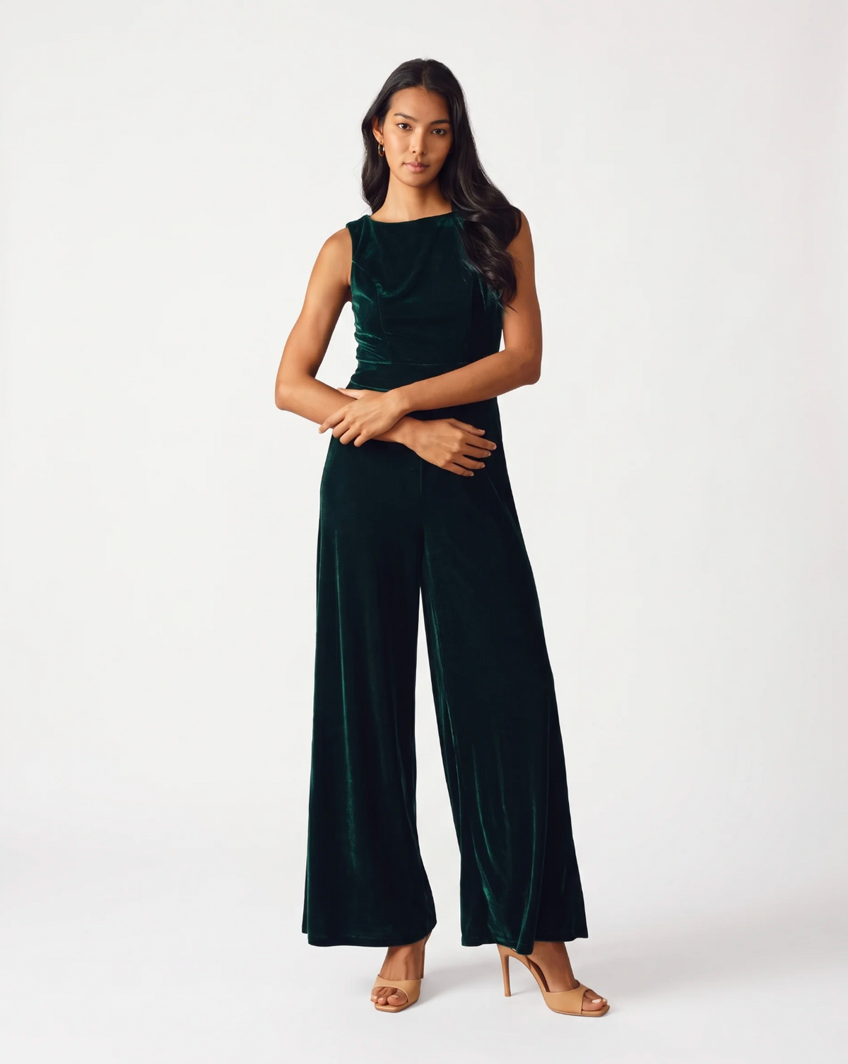 FINAL TOUCHES VELVET JUMPSUIT
