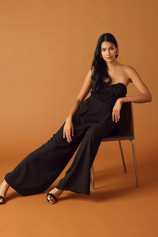 ALL MY LIFE WOVEN JUMPSUIT - Glamourous Grace