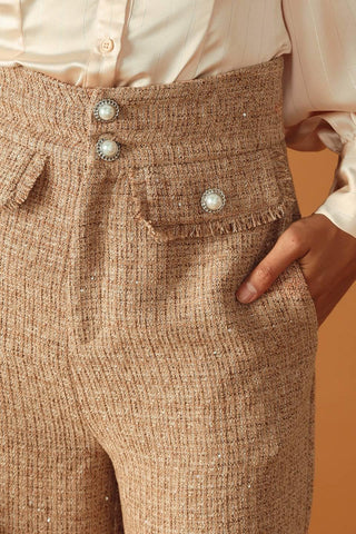 THREADS OF DESTINY TWEED PANTS - Glamourous Grace