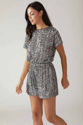TIME FLIES SEQUIN ROMPER - Glamourous Grace