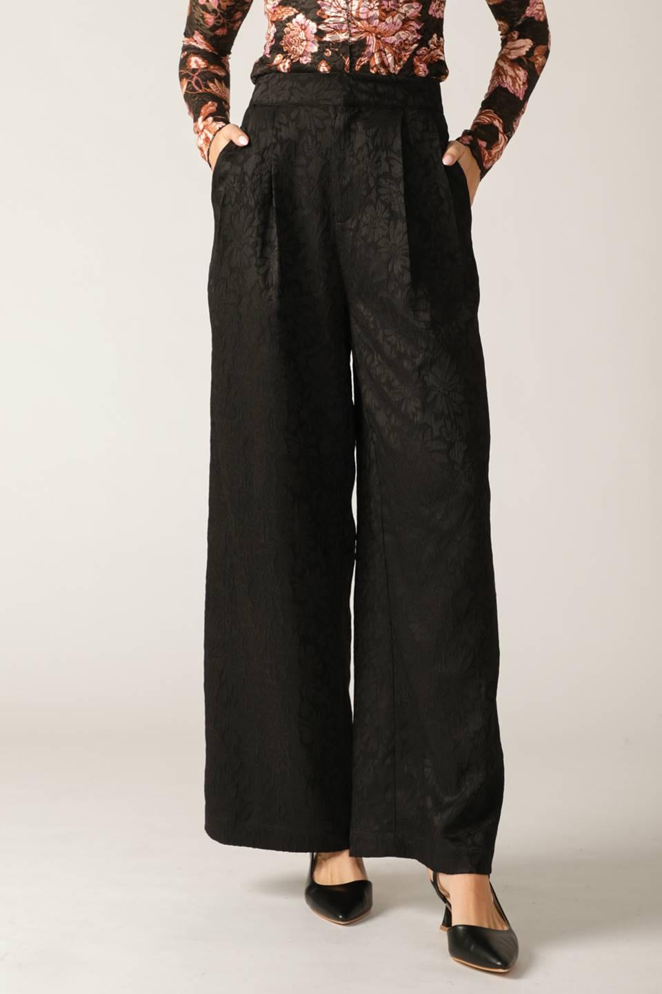 ELEGANT ESSENCE WOVEN PANTS - Glamourous Grace