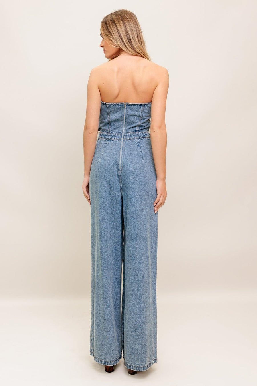 URBAN HARNESS DENIM JUMPSUIT - Glamourous Grace