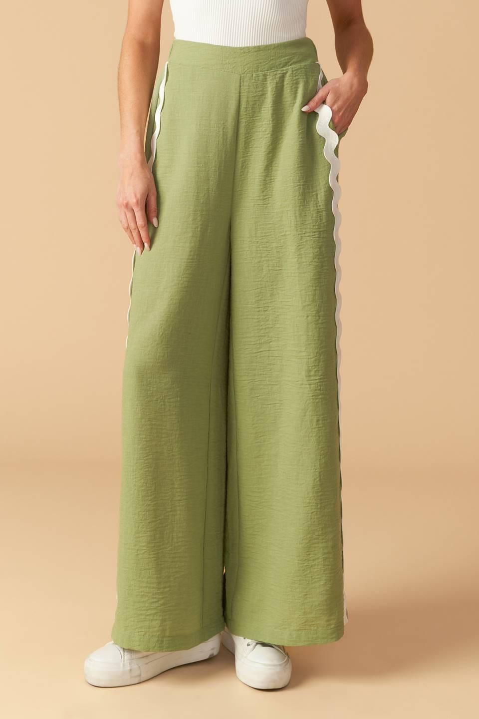 DRIFTING CURRENTS WOVEN PANTS - Glamourous Grace