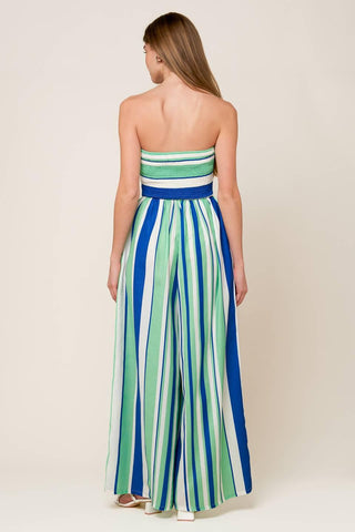 RIVERSIDE SIPS WOVEN JUMPSUIT