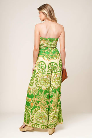 CAMERON MEADOW GREEN WOVEN JUMPSUIT - Glamourous Grace