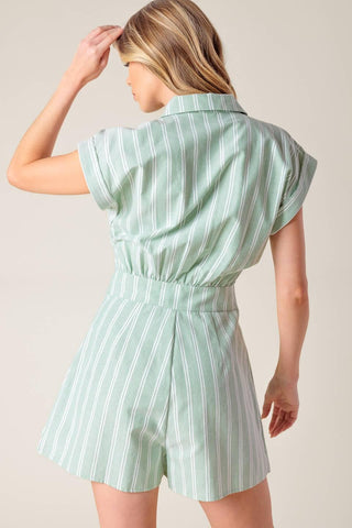 BRIDGET LA FRANCE WOVEN ROMPER - Glamourous Grace
