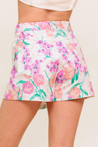 ROSEWOOD STORY WOVEN SKORT - Glamourous Grace