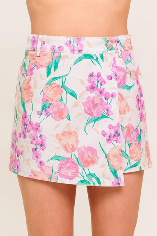 ROSEWOOD STORY WOVEN SKORT - Glamourous Grace