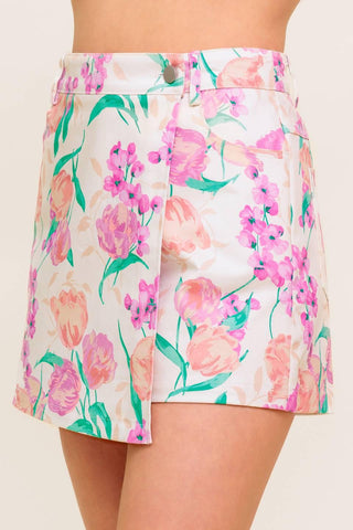 ROSEWOOD STORY WOVEN SKORT - Glamourous Grace