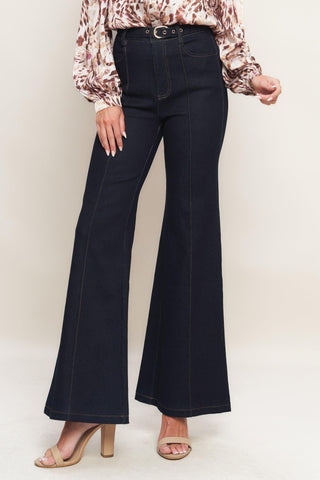 ICONIC FLARE DENIM PANTS - Glamourous Grace