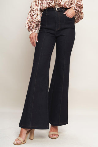 ICONIC FLARE DENIM PANTS - Glamourous Grace
