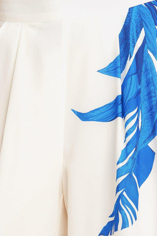 ASYMMETRICAL BOTANICAL WOVEN PANTS - Glamourous Grace