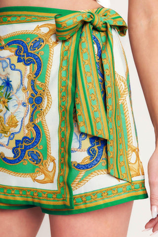 VINTAGE HEIRESS WOVEN SKORT - Glamourous Grace