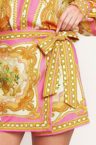 VINTAGE HEIRESS WOVEN SKORT - Glamourous Grace