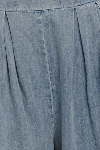 RELAXED DRAPE LIGHTWEIGHT DENIM PANTS - Glamourous Grace