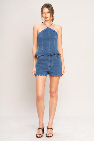 SUNNY DAY DENIM SHORTS - Glamourous Grace