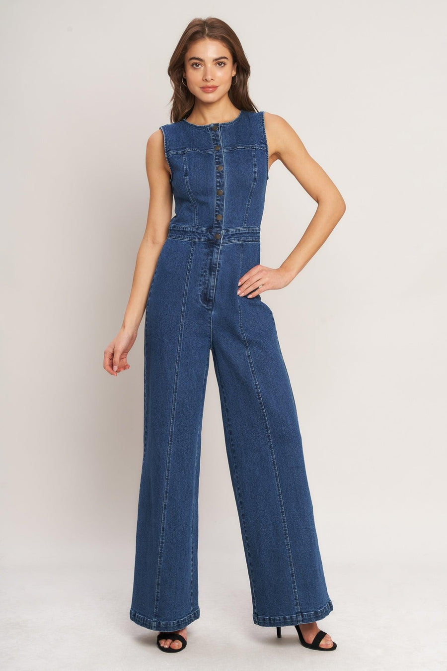 CITY STROLL DENIM JUMPSUIT - Glamourous Grace