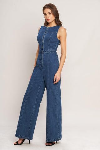CITY STROLL DENIM JUMPSUIT - Glamourous Grace