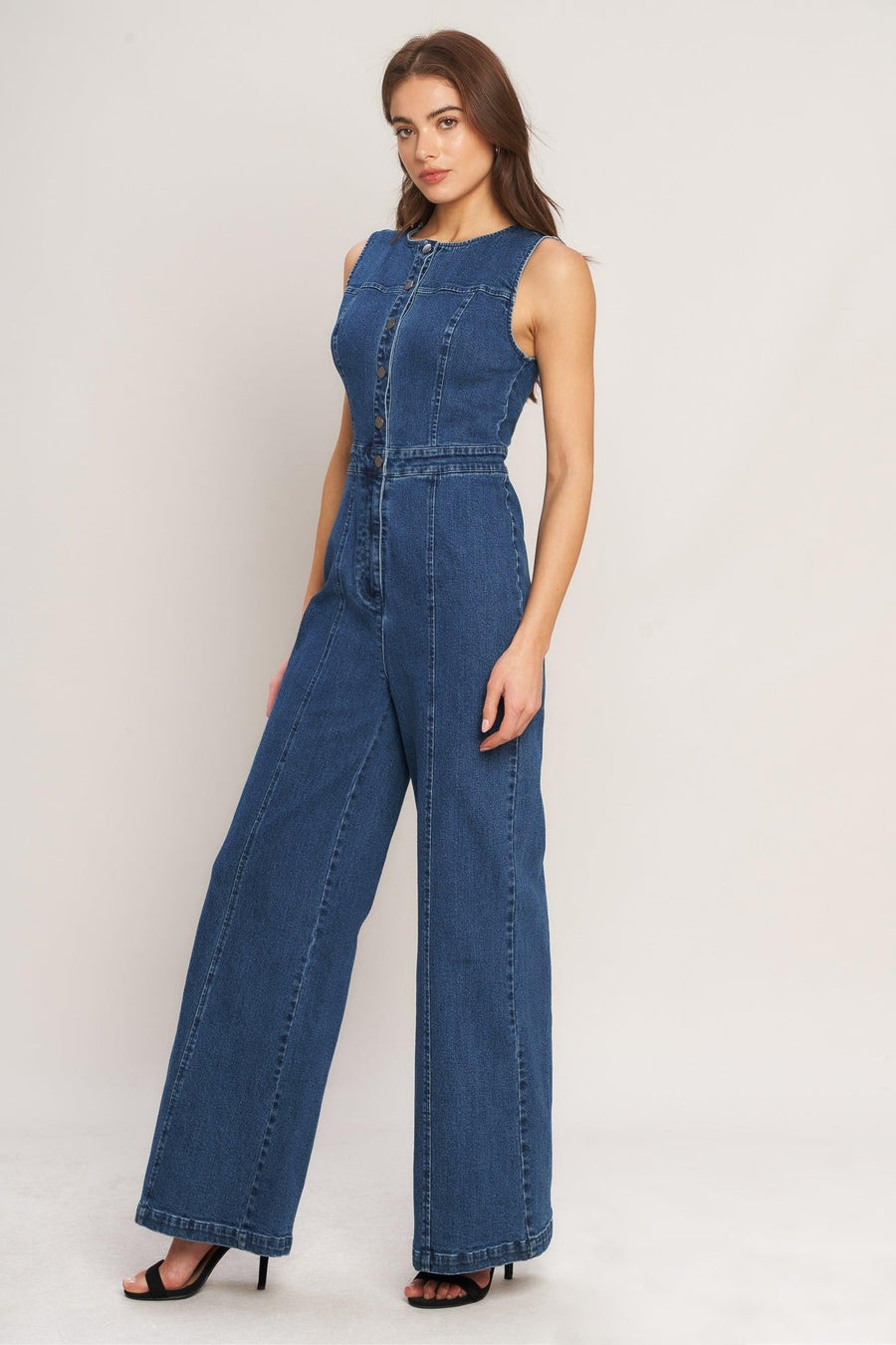 CITY STROLL DENIM JUMPSUIT - Glamourous Grace