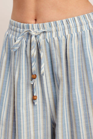 COASTAL DAY STRIP WOVEN PANTS - Glamourous Grace