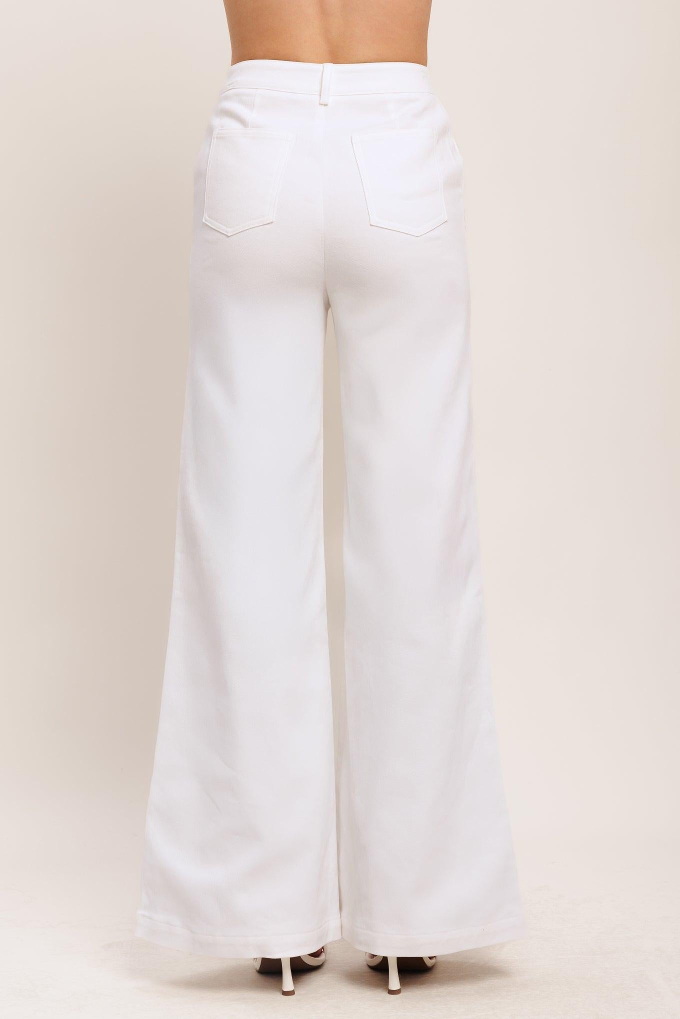 OPEN ROAD WHITE WOVEN PANTS - Glamourous Grace