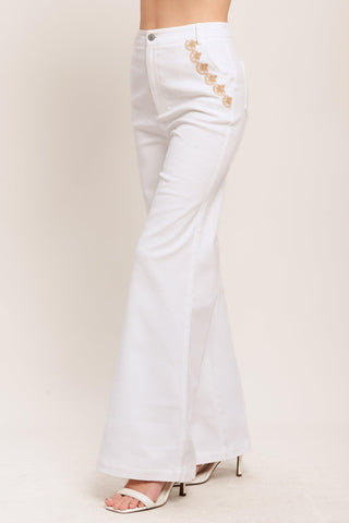 OPEN ROAD WHITE WOVEN PANTS - Glamourous Grace
