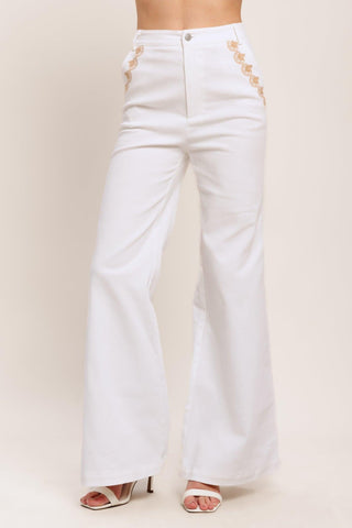 OPEN ROAD WHITE WOVEN PANTS - Glamourous Grace
