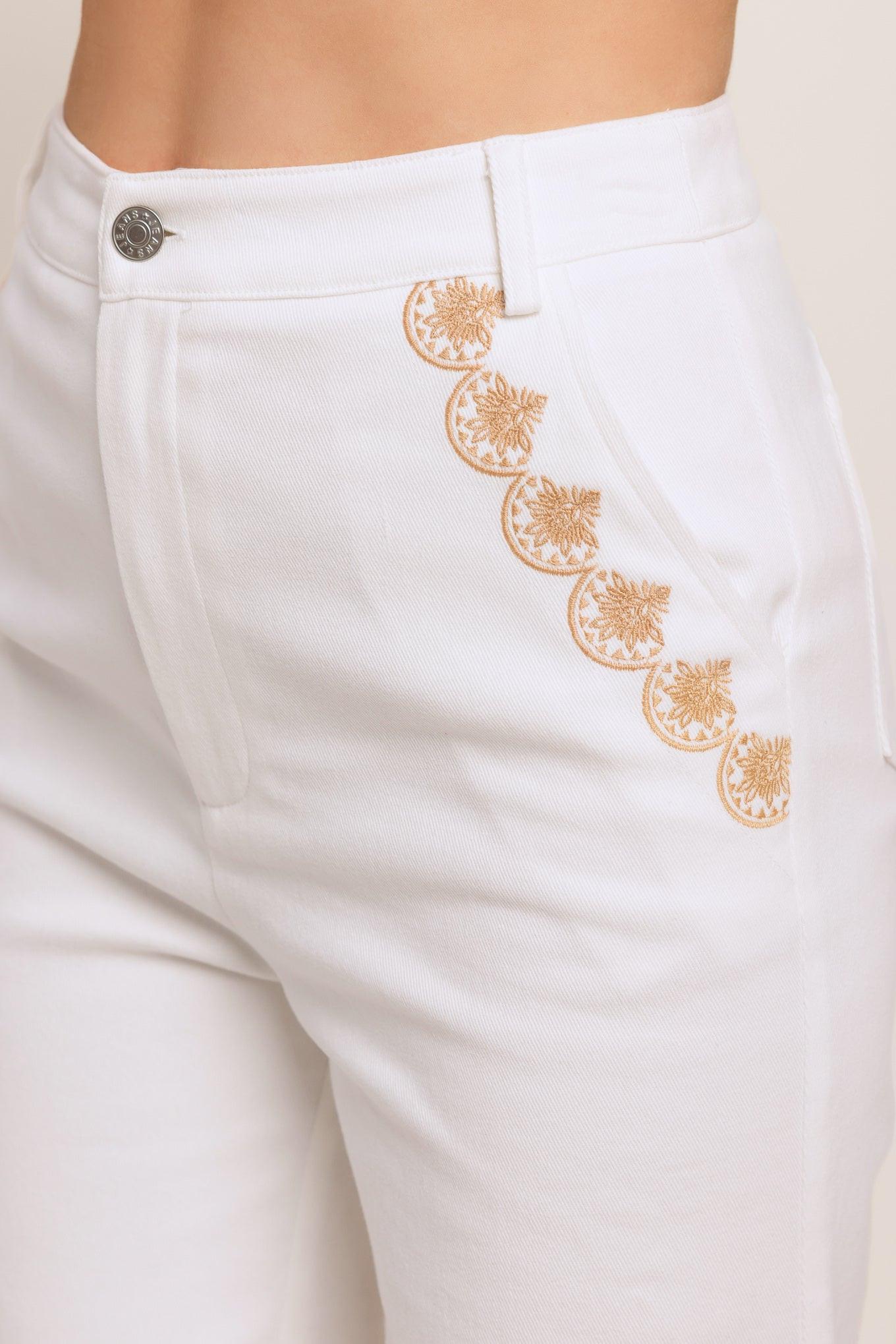 OPEN ROAD WHITE WOVEN PANTS - Glamourous Grace