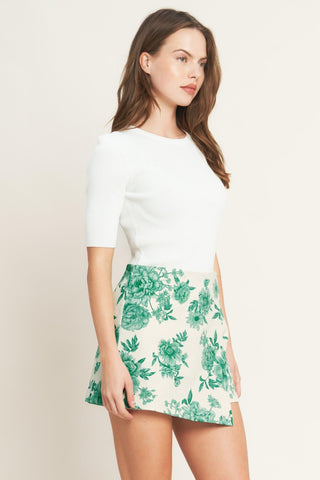 BOTANICAL POP WOVEN SKORT - Glamourous Grace