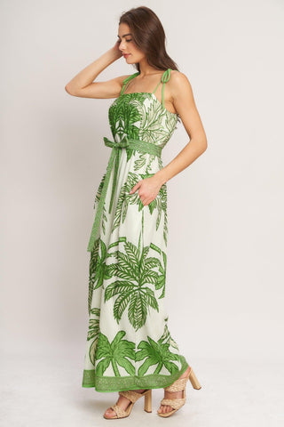 PALM LUXE WOVEN JUMPSUIT - Glamourous Grace