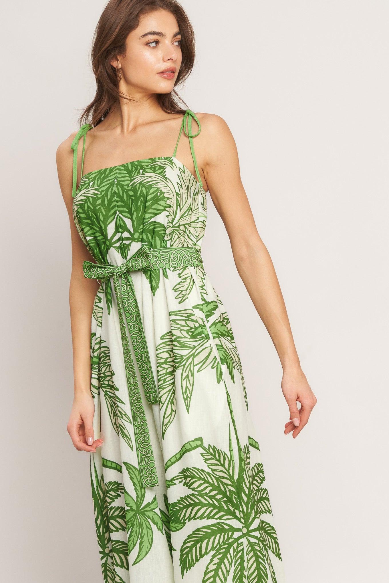 PALM LUXE WOVEN JUMPSUIT - Glamourous Grace