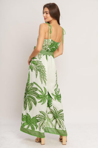 PALM LUXE WOVEN JUMPSUIT - Glamourous Grace