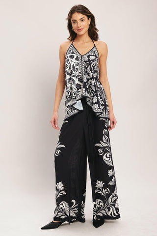 BLACK RIVIERA WOVEN PANTS - Glamourous Grace