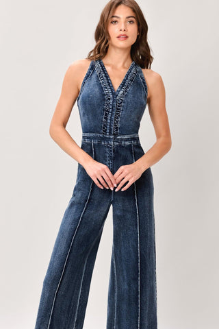 COOL STRUCTURE DENIM JUMPSUIT - Glamourous Grace