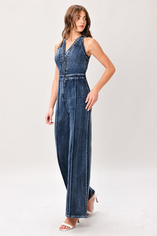 COOL STRUCTURE DENIM JUMPSUIT - Glamourous Grace