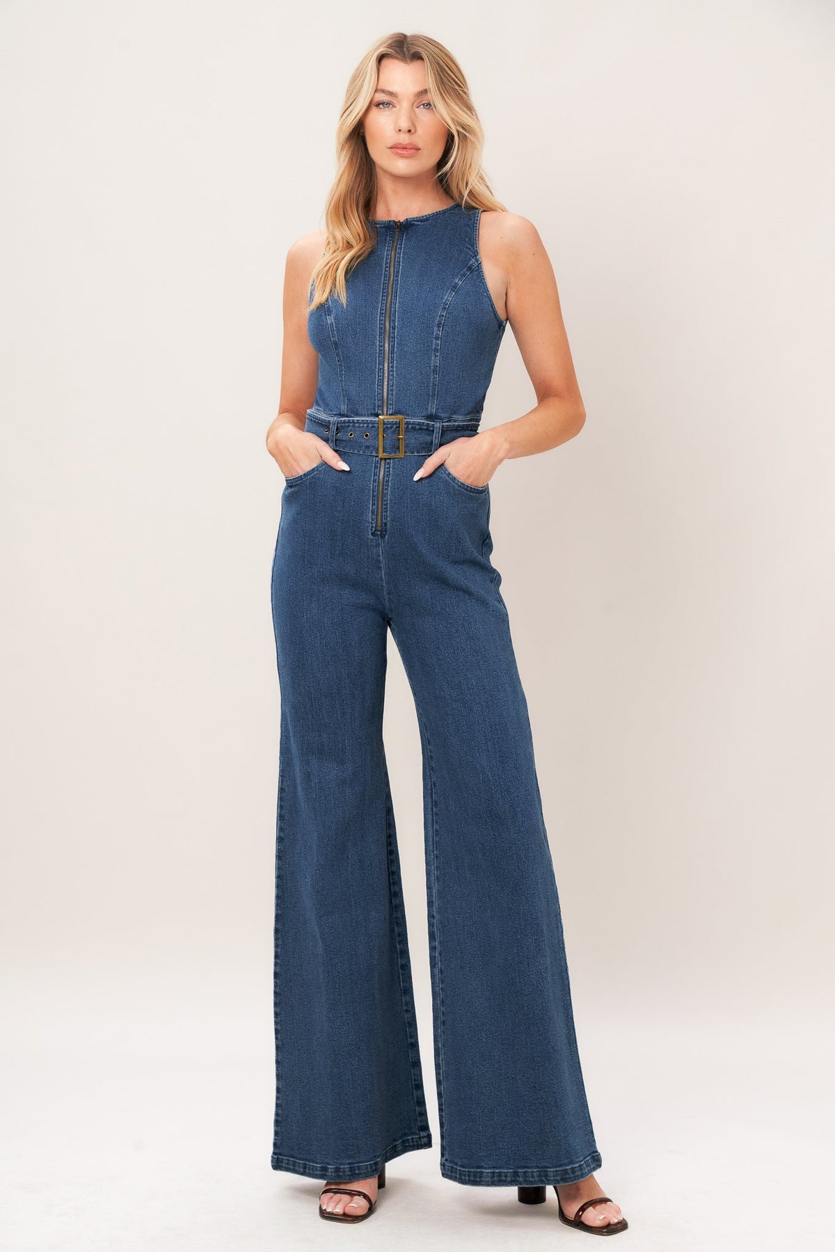 STREET CHIC DENIM JUMPSUIT - Glamourous Grace