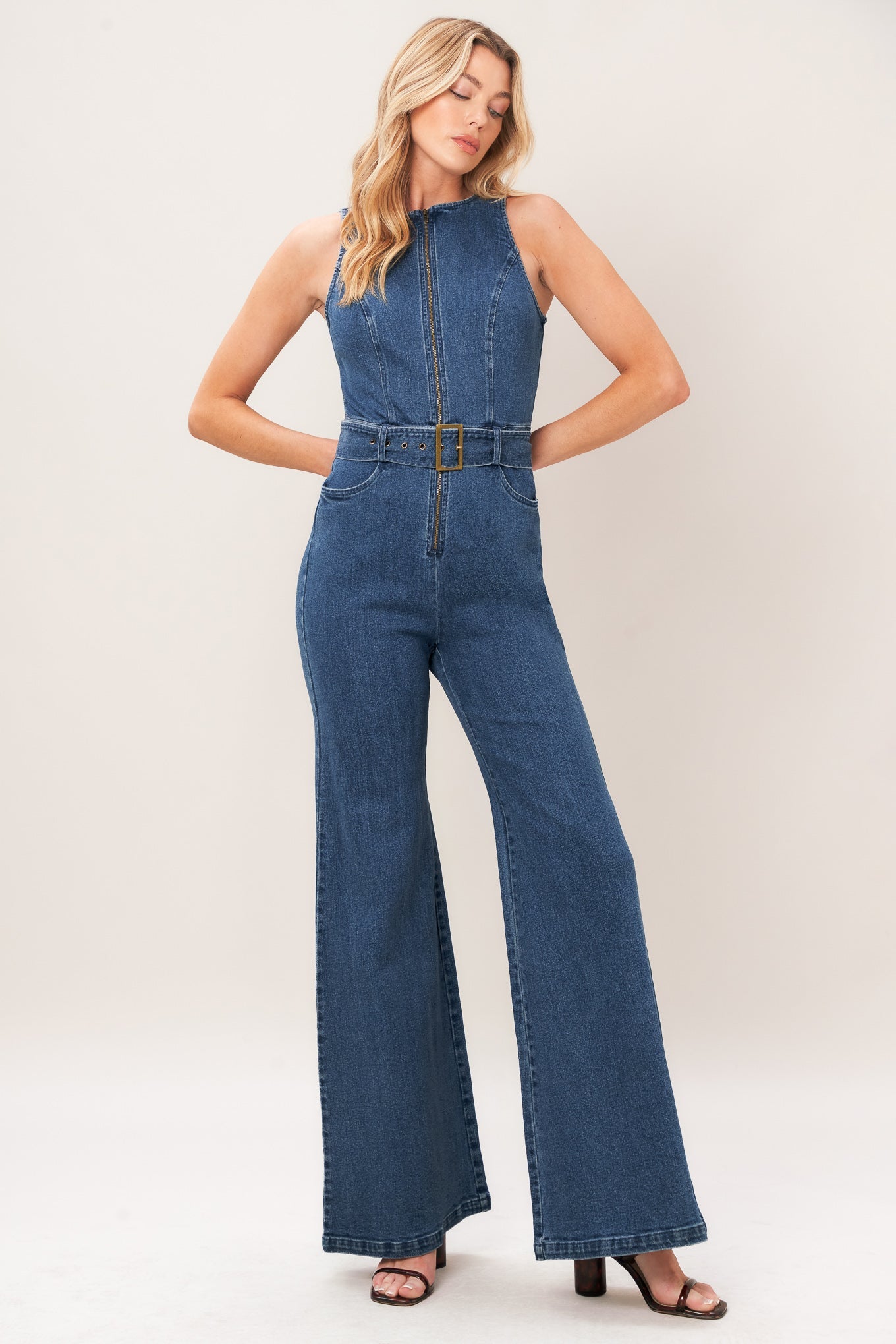 STREET CHIC DENIM JUMPSUIT - Glamourous Grace