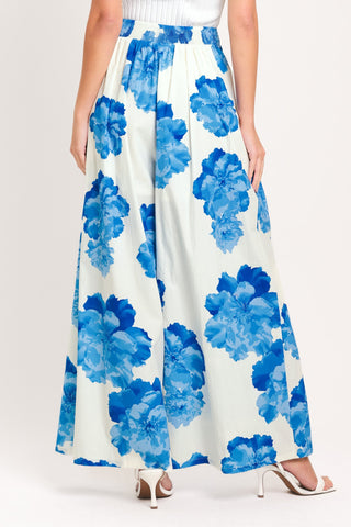 TROPIC BLUE WOVEN PANTS - Glamourous Grace