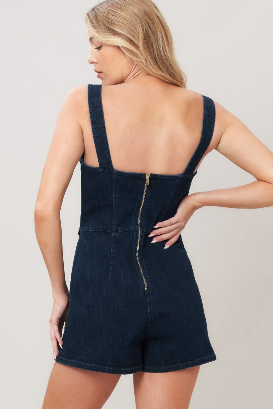 URBAN EDGE DENIM ROMPER - Glamourous Grace