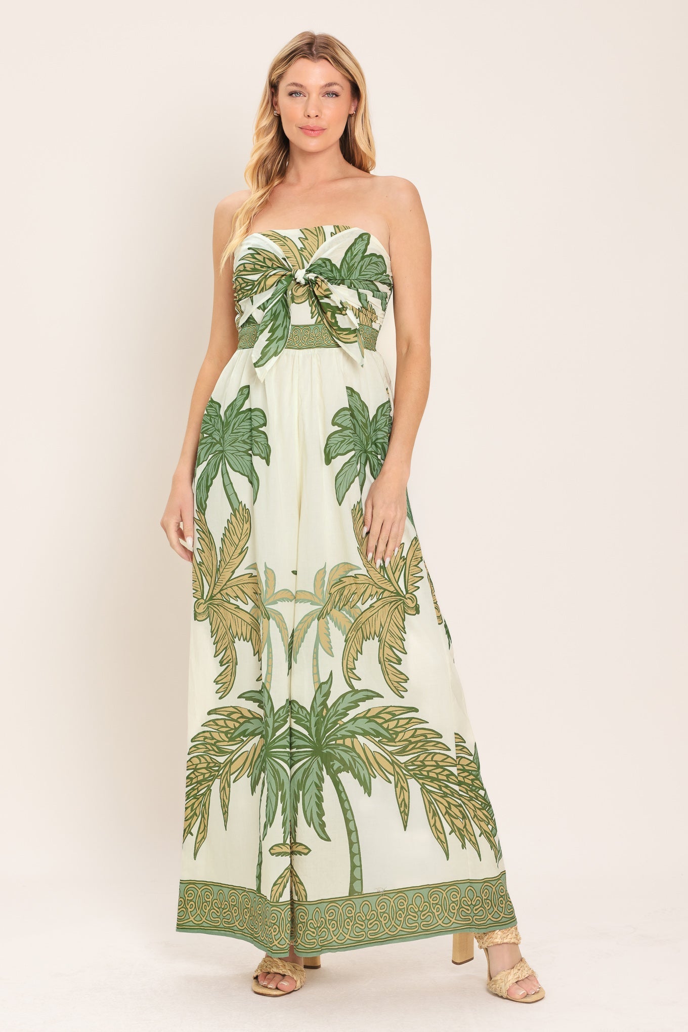 PALM SOCIETY WOVEN JUMPSUIT - Glamourous Grace