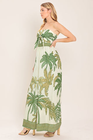 PALM SOCIETY WOVEN JUMPSUIT